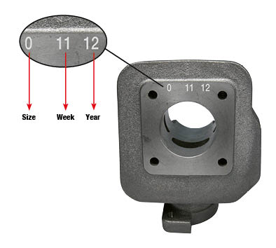 Piston 2t ø 65 selection u with pin ø 16 and 2 semi-trapezoidal rings -  MalossiStore