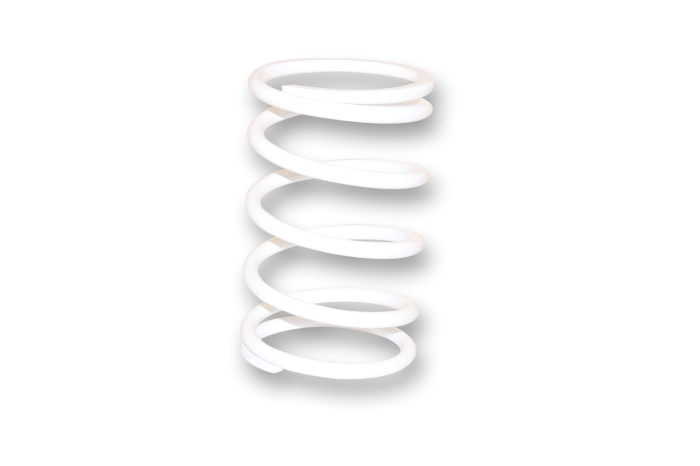 white variator adjuster spring (external ø 75.7x160 mm - ø wire 5.7 mm - k 7.7)