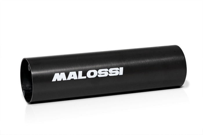 silencer pipe with external ø 70 in aluminium black anodised