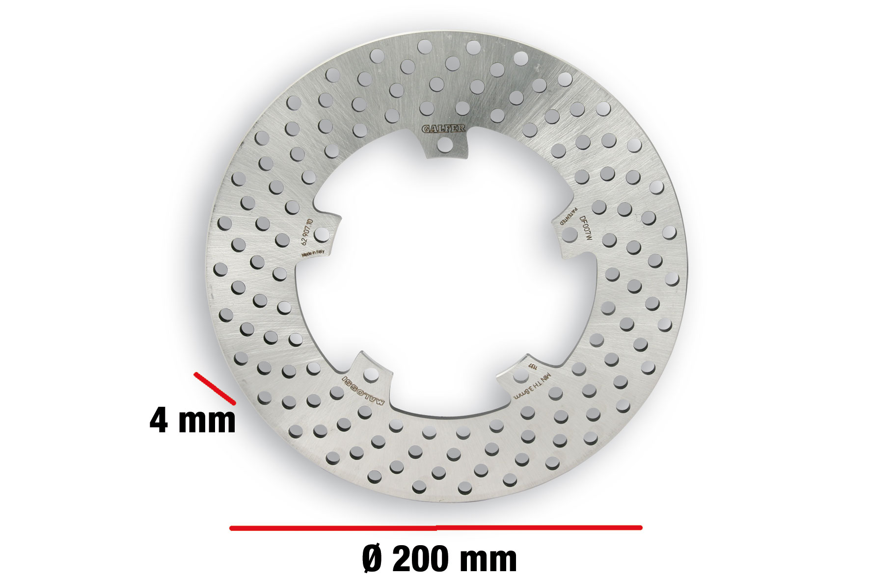 thumbnail image 2 of Malossi 6218165 Rear Brake Stump Jaw Brake Power For Piaggio Vespa PX 50 – Made In Italy 2 of 2