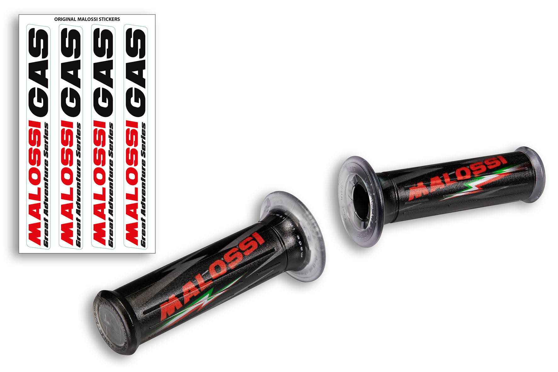 2 BLACK GRIPS GAS Malossi (mod. with side fastening)