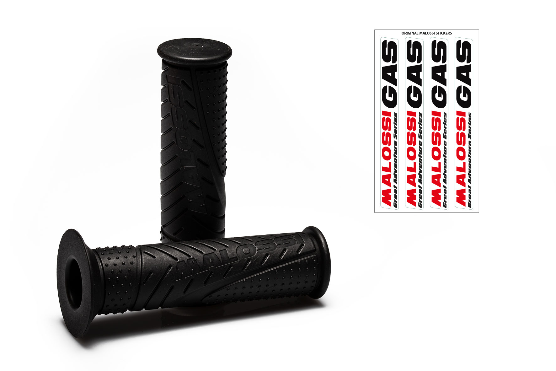 2 MALOSSI MHR BLACK grips - model with side fastening